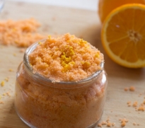 Orange & chamomile face scrub