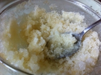Lime & coconut face scrub
